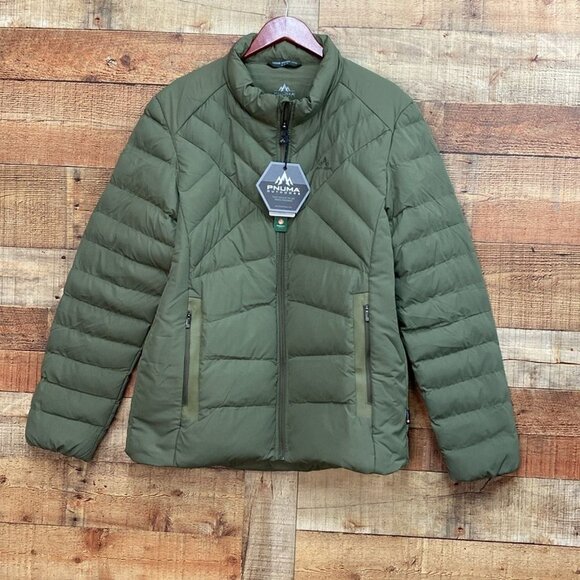Pnuma Palisade Weekender Jacket Army Green Down Puffer Jacket NWT Size XL - Picture 3 of 7